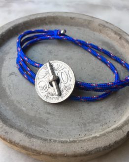 Bracelet Double tour LE DERNIER SOU tricolore clair