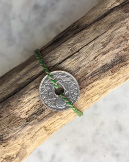 Bracelet marinière Vert et Beige LE DERNIER SOU