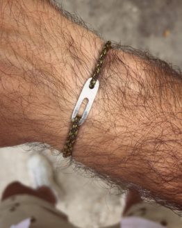 Bracelet Le Dernier Sou Argent 925 Army Vert